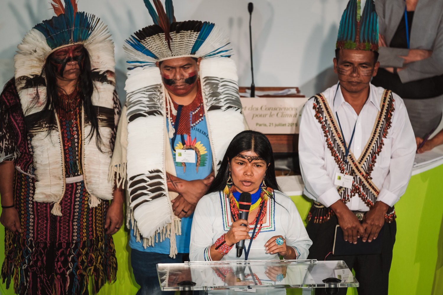 Les peuples autochtones ont rappelé l'importance d'une alliance internationale pour le climat. 