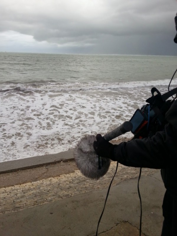 Tournage à la Faute-sur-Mer © RADIO FRANCE, invention du climat, grande traversée